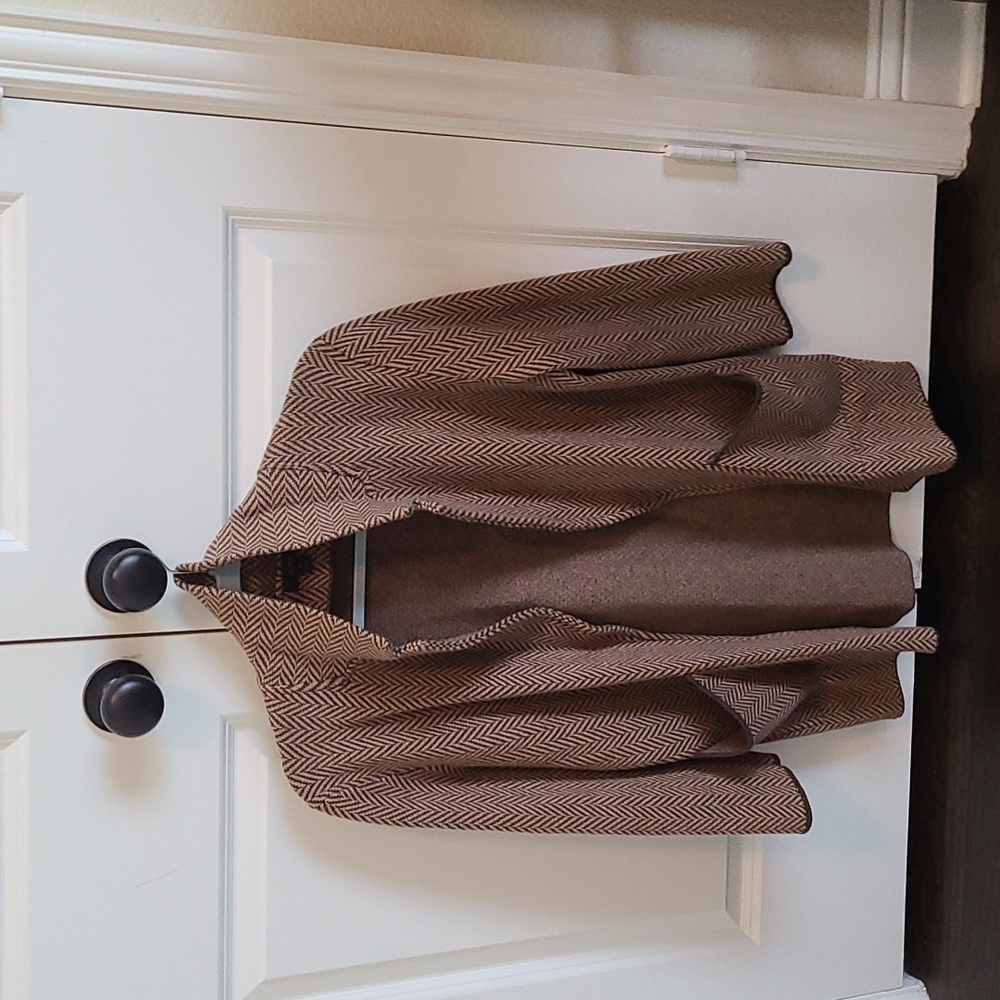 J.Crew Sophie Open- Front Sweater Blazer In Chevr… - image 4